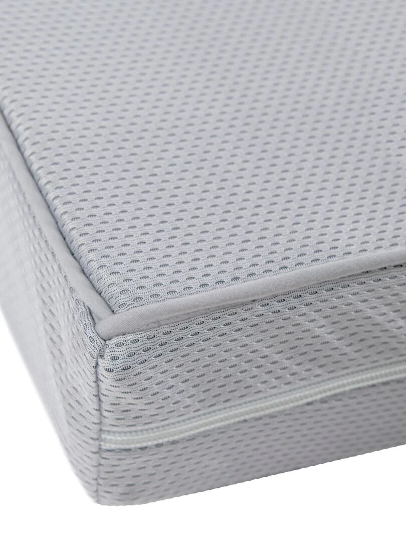 ROBA Matelas Bébé Climatisé et Déhoussable "Safe Asleep®" Air Balance Premiummesh Gris