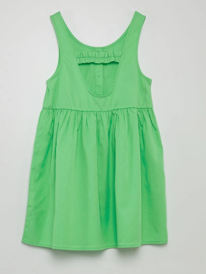 Robe sans manches à ouverture au dos Vert
