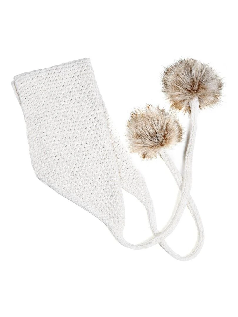 Echarpe Layra   Fabriqué en Europe   Blanc