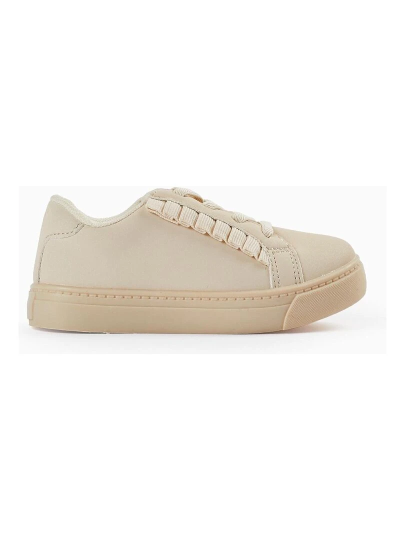 Baskets avec Volants pour Bébé Fille ATLANTIC COMPANY Beige clair