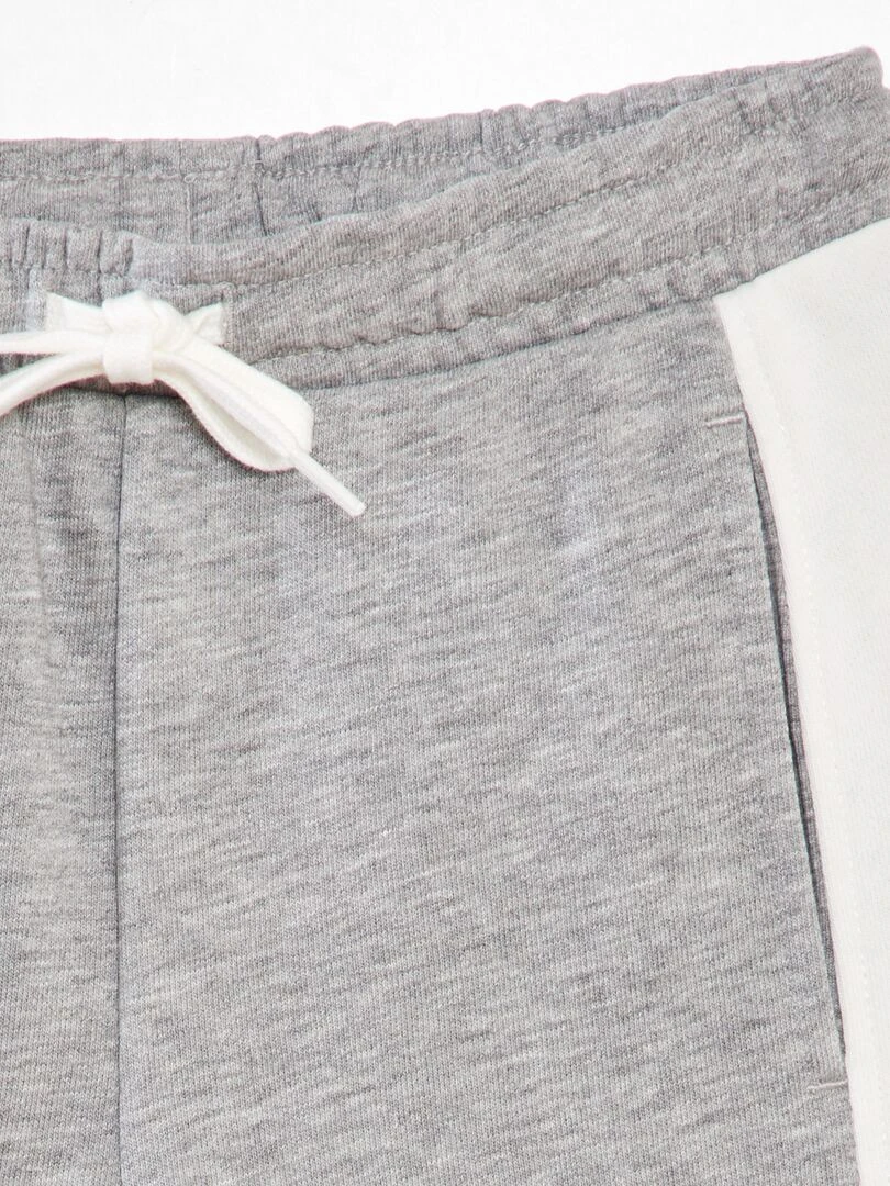 Short en molleton fin   Gris