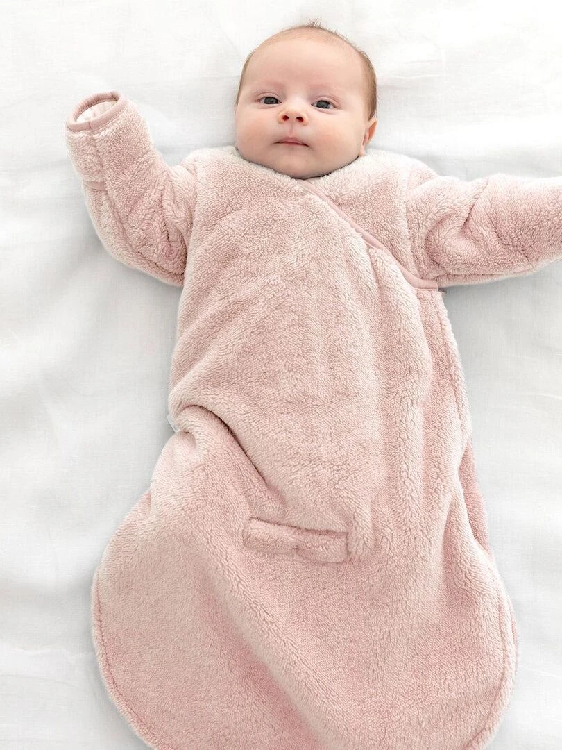 Bemini Gigoteuse  avec moufles Softy et jersey   Rose clair