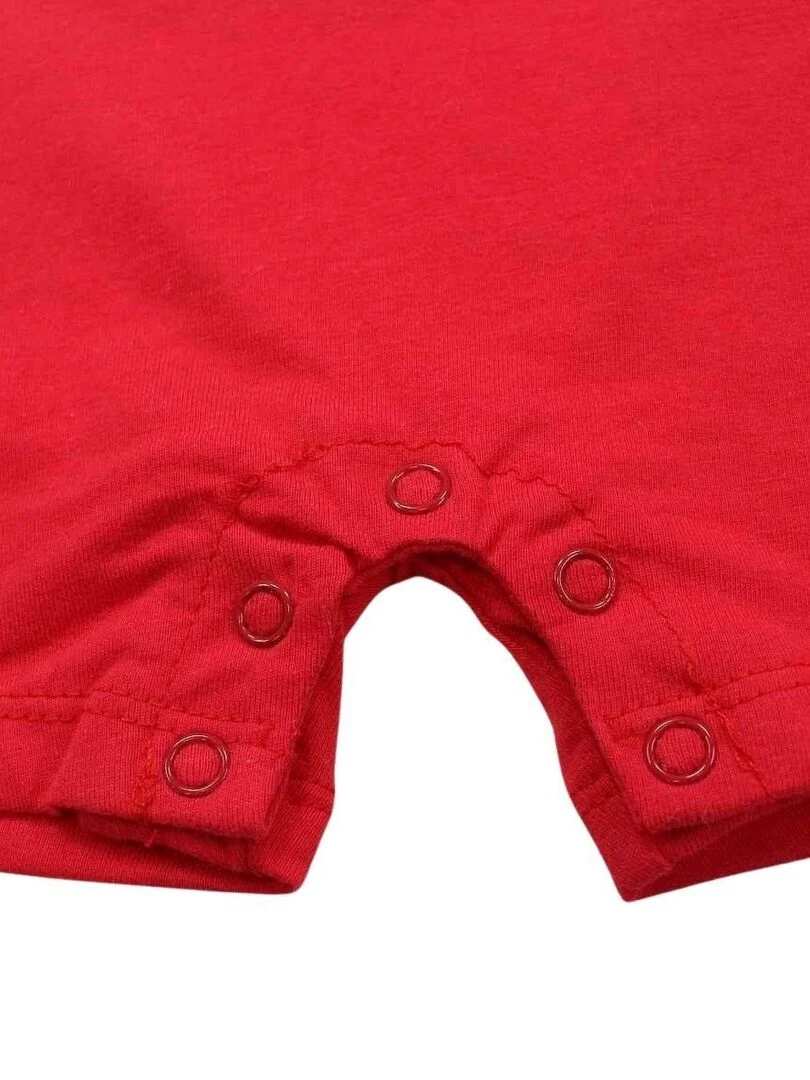 Disney   Combishort bébé garçon imprimé Mickey en coton   Rouge