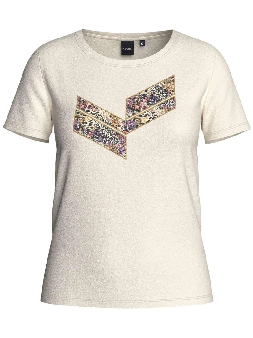 KAPORAL T shirt col rond Ecru