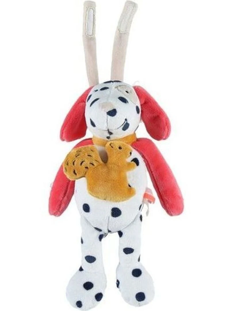 Doudou Noukies Chien Blanc Musical Amy & Zoe Blanc