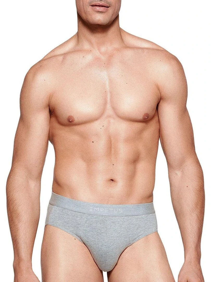 Slip coton Executive Gris