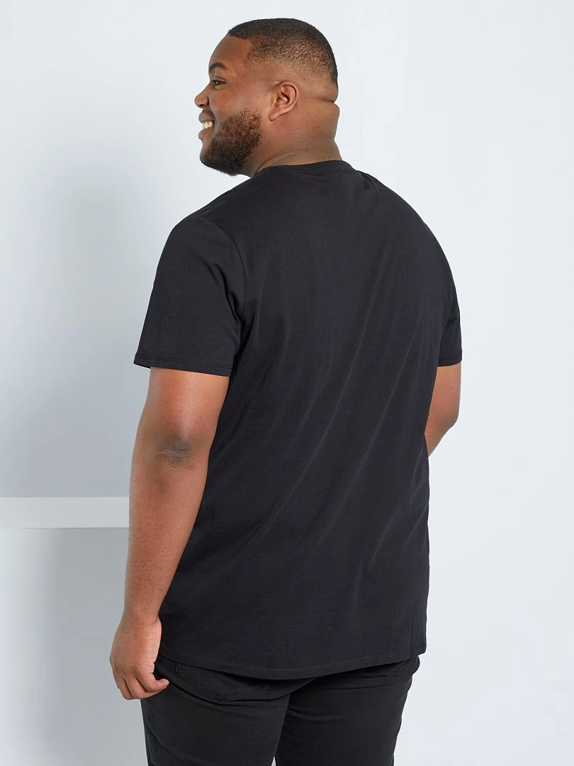 Tee shirt uni coupe large   bleu