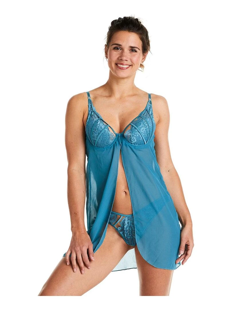 Babydoll VOLTIGE Pomm'Poire Bleu turquoise