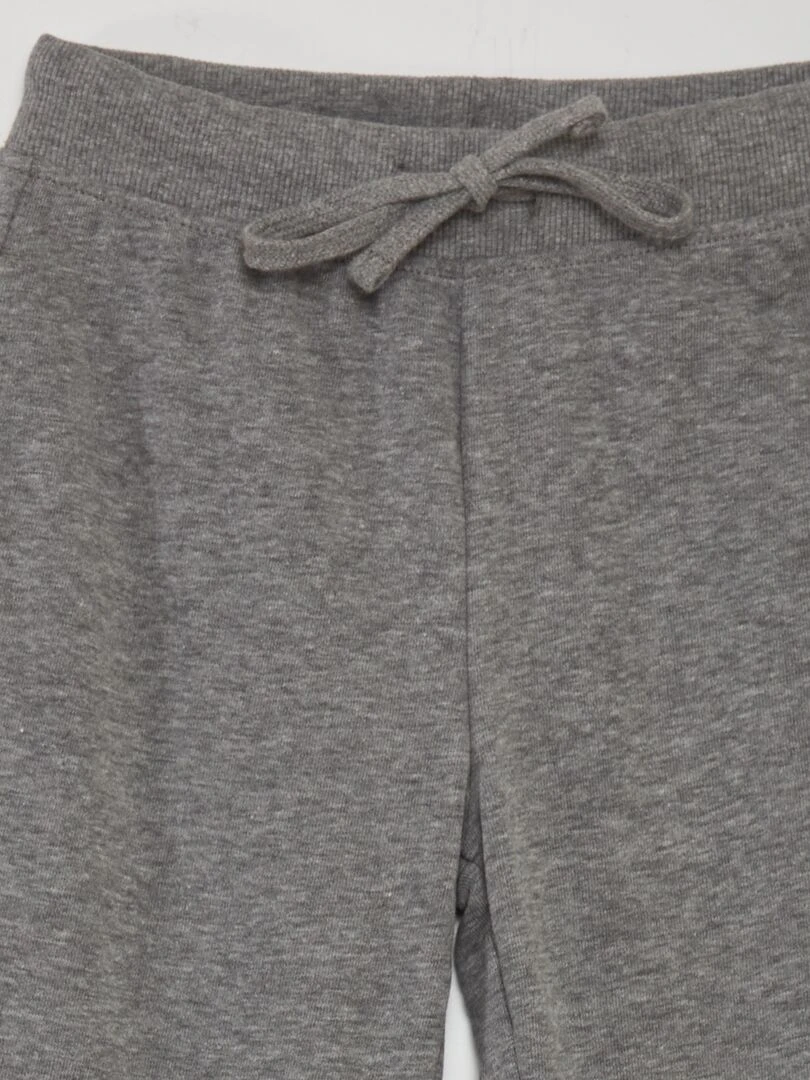 Pantalon de jogging en coton uni   Mixte   gris