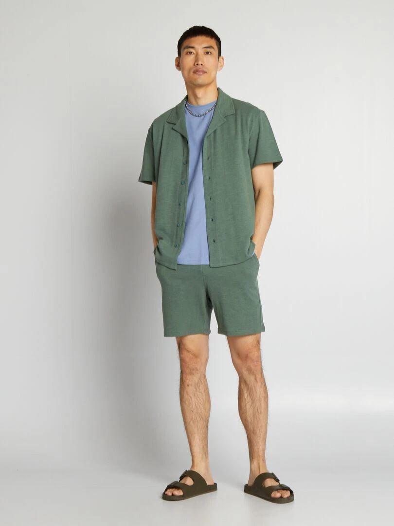 Débardeur en jersey uni   Bleu