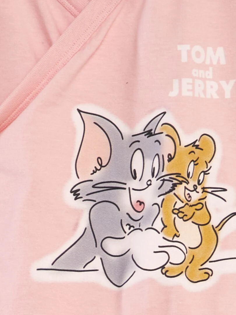 Ensemble de pyjama long 'Tom & Jerry' 2 pièces Rose