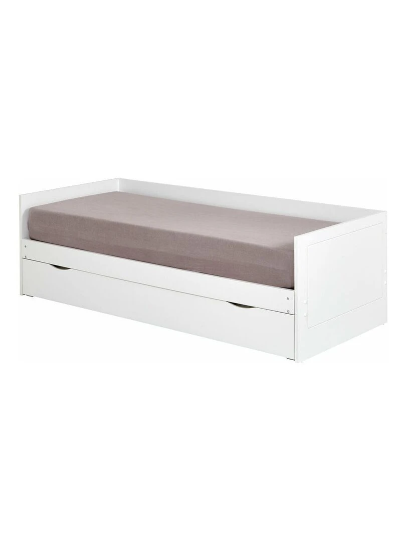 Lit gigogne avec tiroir Molly AKITEN RETAIL Blanc Blanc