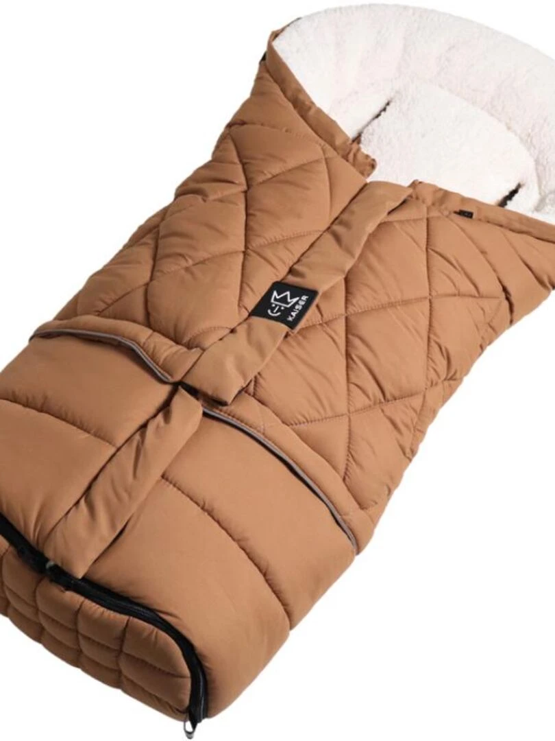 Chancelière évolutive Moony 2 en 1 en polaire Sherpa camel (0 24 mois)   Marron