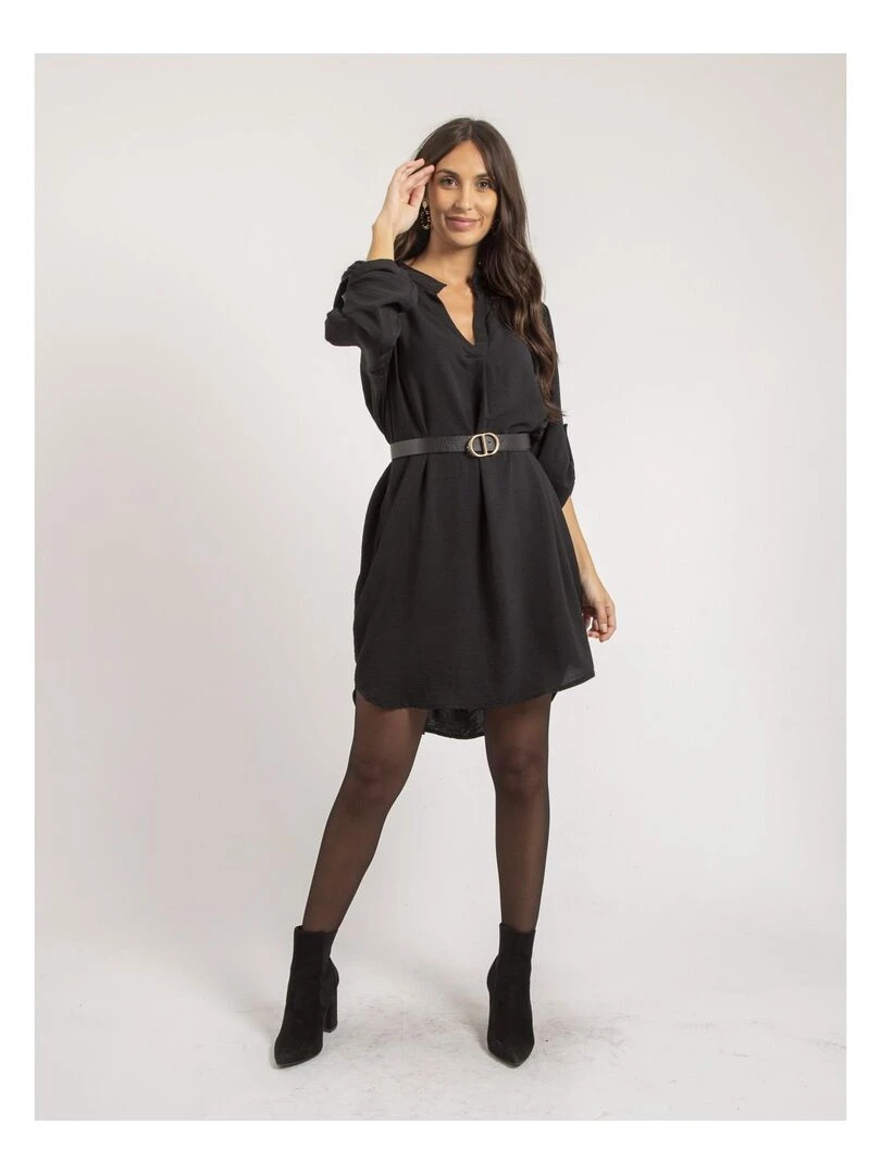 Robe courte ample INAAM   Noir