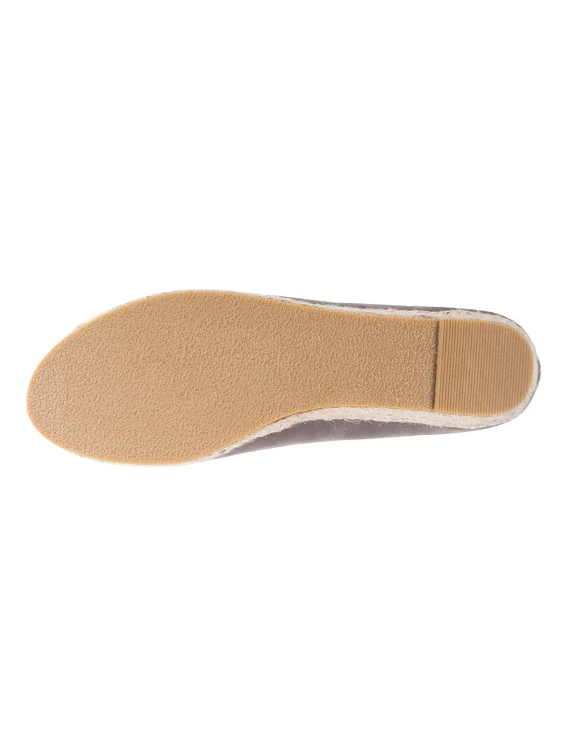 Ballerines Femme talon compensé Taupe   Taupe
