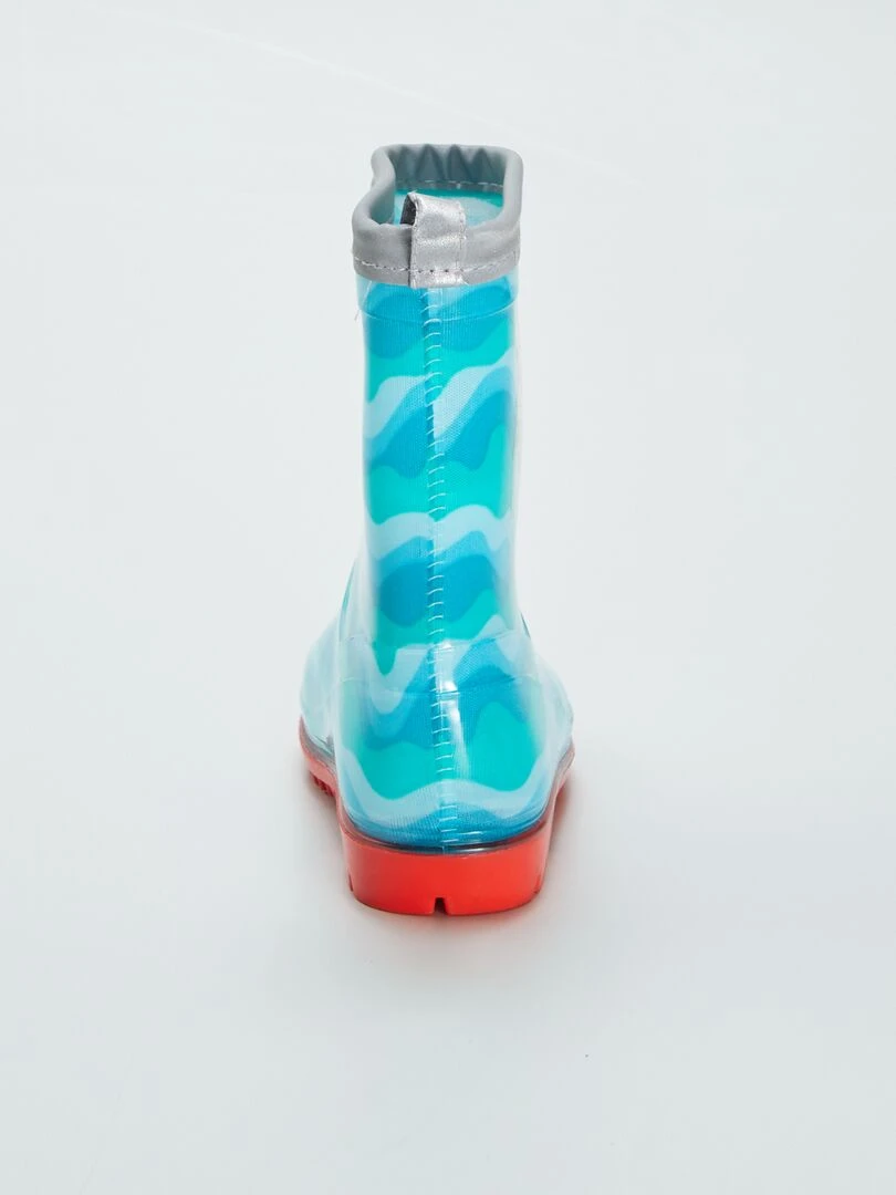 Bottes de pluie 'poissons'   bleu