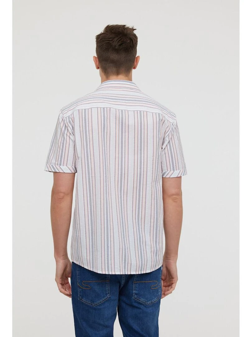 Lee Cooper   Chemise manches courtes coton regular DAYU MC   Bleu marine