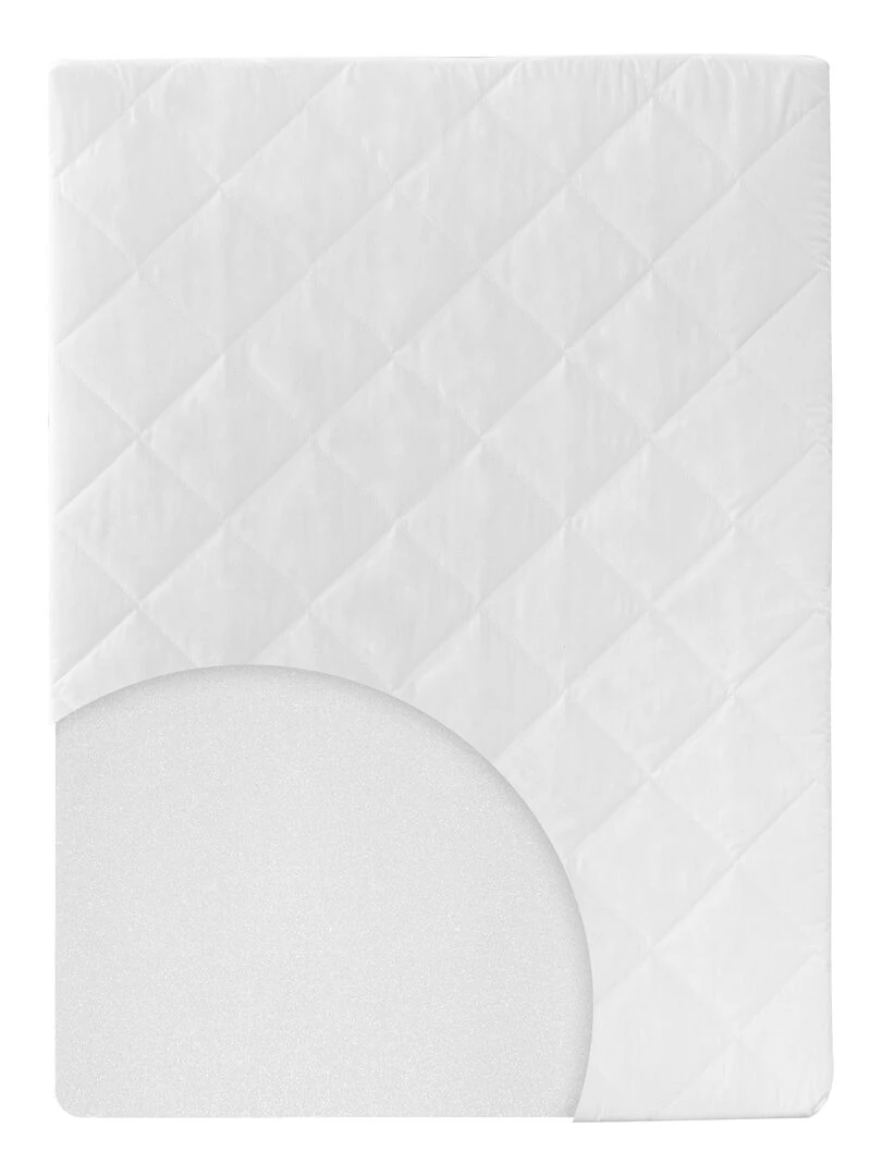ROBA Matelas pour Parc Bébé 75x100 cm Housse Matelassée et Amovible Blanc Blanc