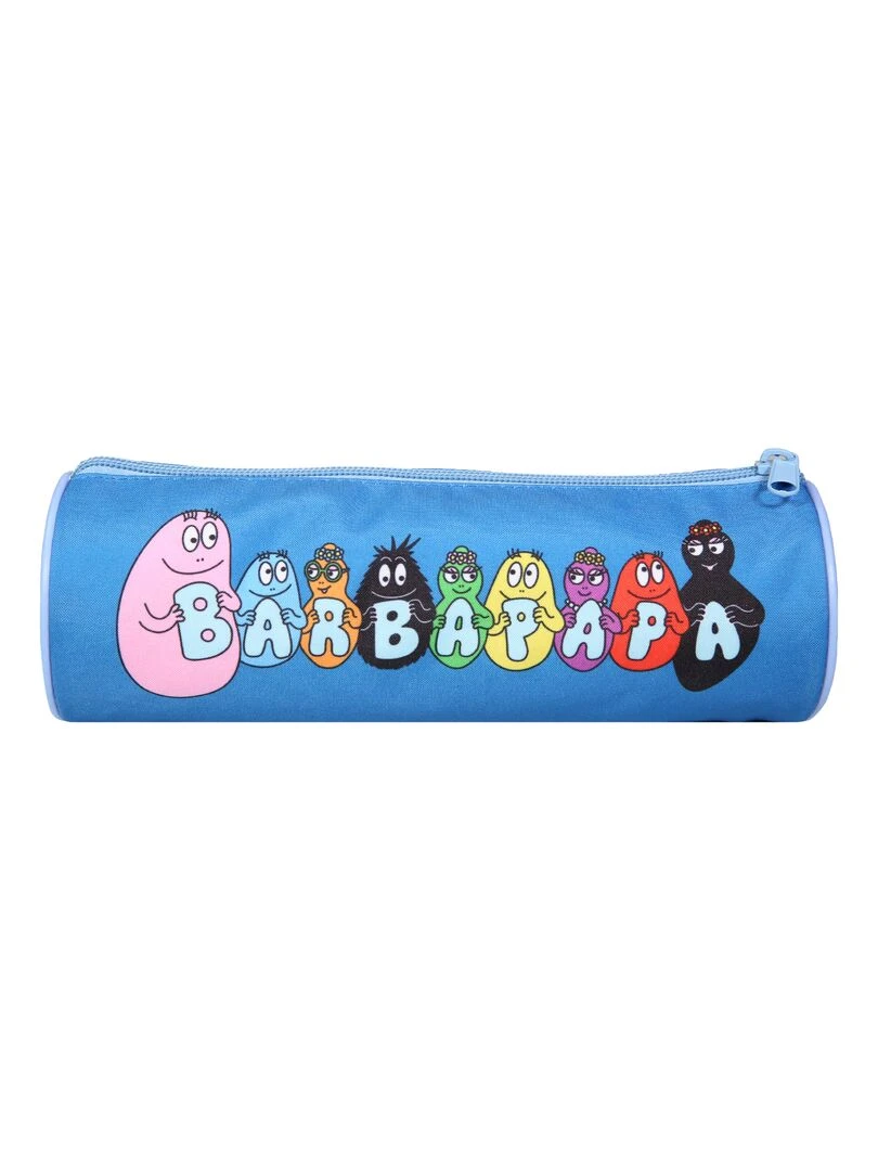 BAGTROTTER Trousse scolaire ronde Barbapapa Bleue   Bleu