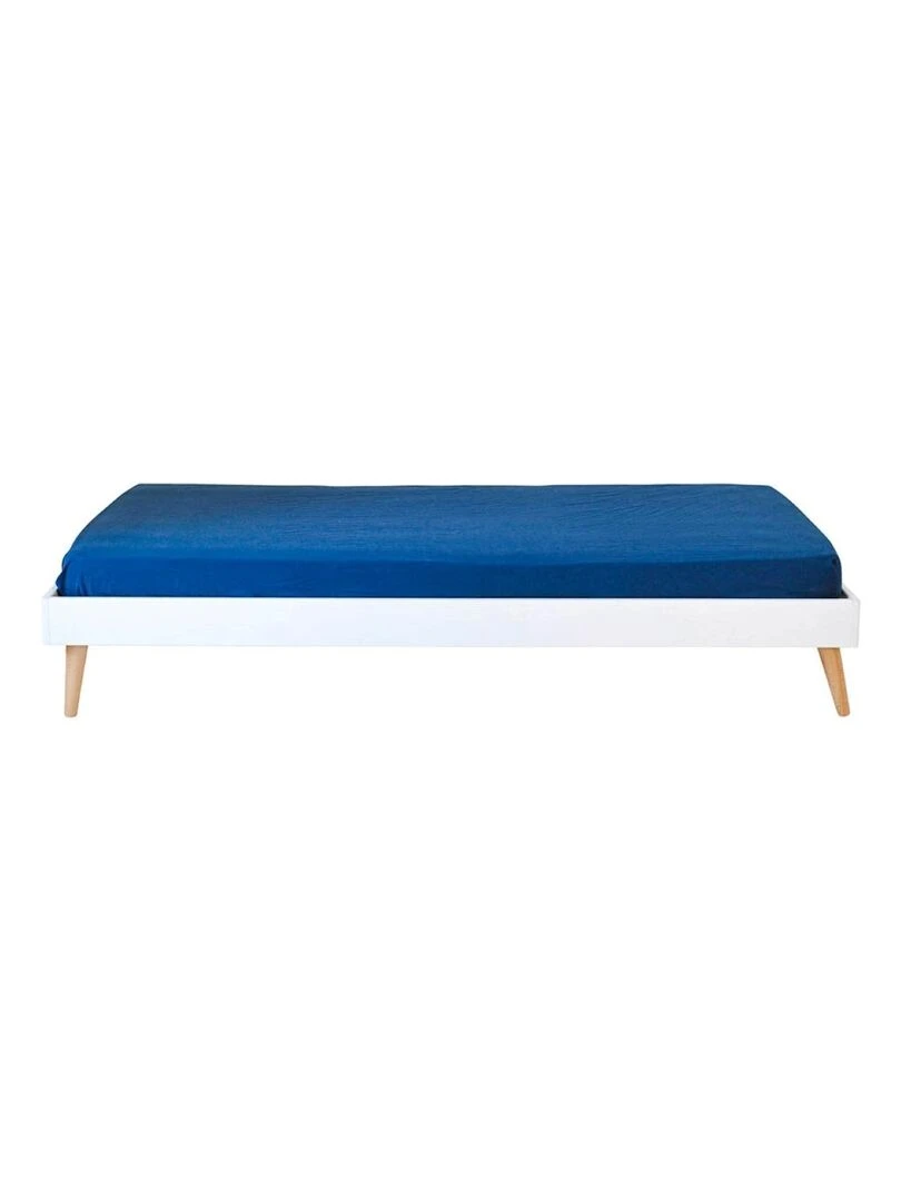 Pack lit avec pieds et matelas Doris AKITEN RETAIL Blanc Blanc