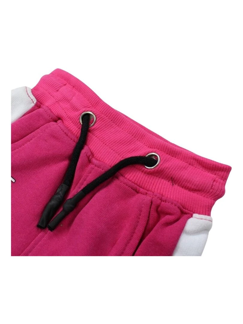 Lee Cooper   Ensemble ​​Sweat pantalon bébé fille Imprimé Logo   Rose fushia