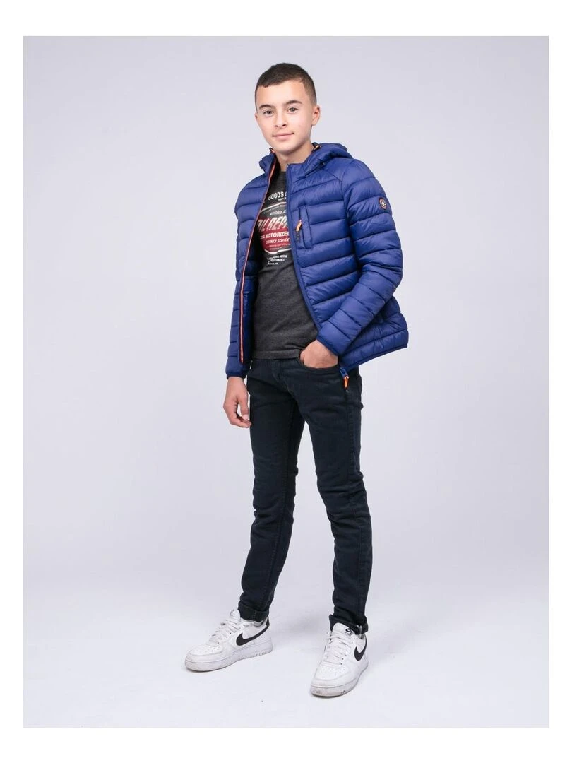 Doudoune capuche ZEGEL J   Bleu