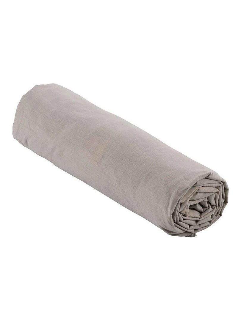Drap housse Percaline Blanc cassé