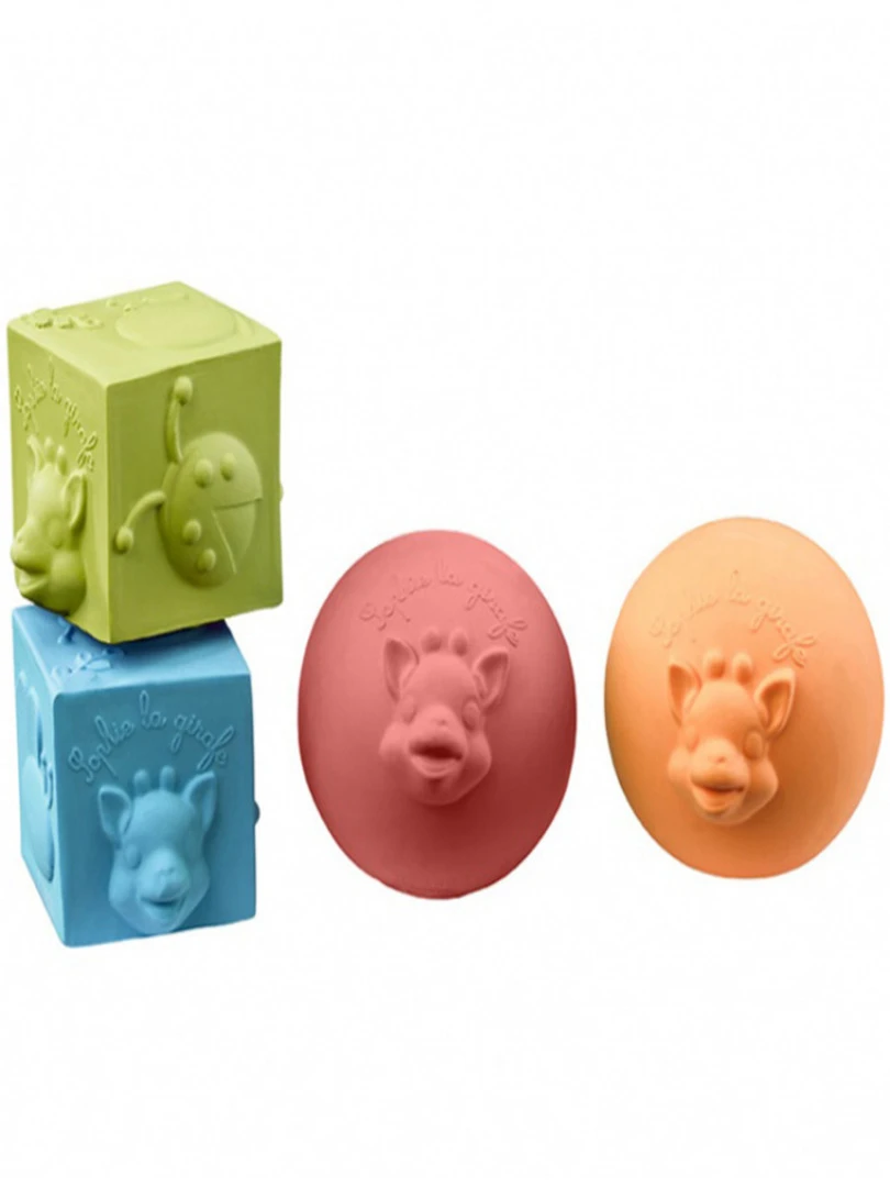 Lot de 2 balles et 2 cubes So'Pure N/A