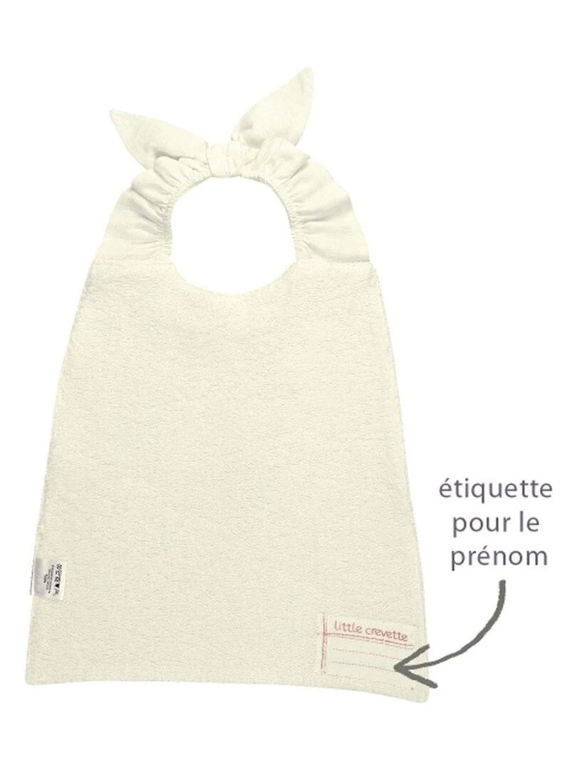 Bavoir élastique Garden Party   Blanc