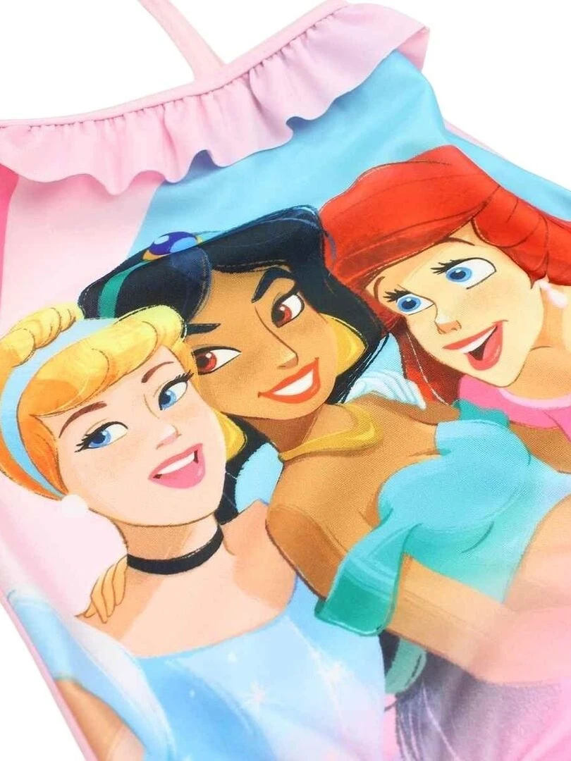 Disney   Maillot De Bain fille imprimé Princesse   Rose