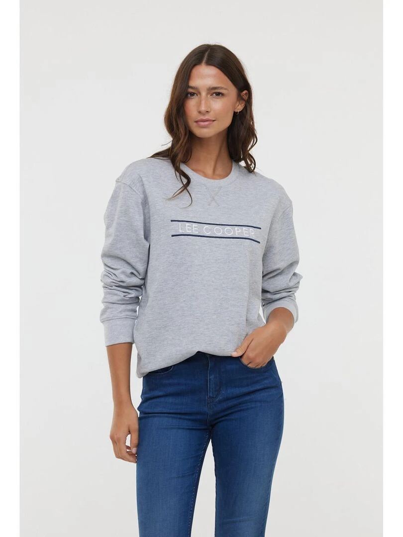 Lee Cooper Sweatshirt manches longues coton regular ERRA Bleu
