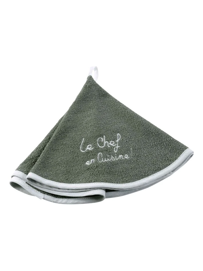Essuie main torchon Le chef en cuisine Kaki