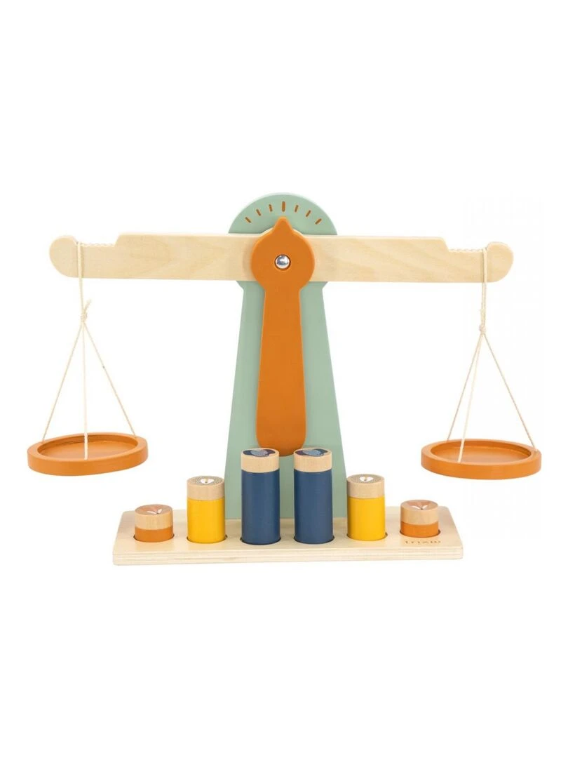 Balance en bois avec 6 poids Trixie Multicolore