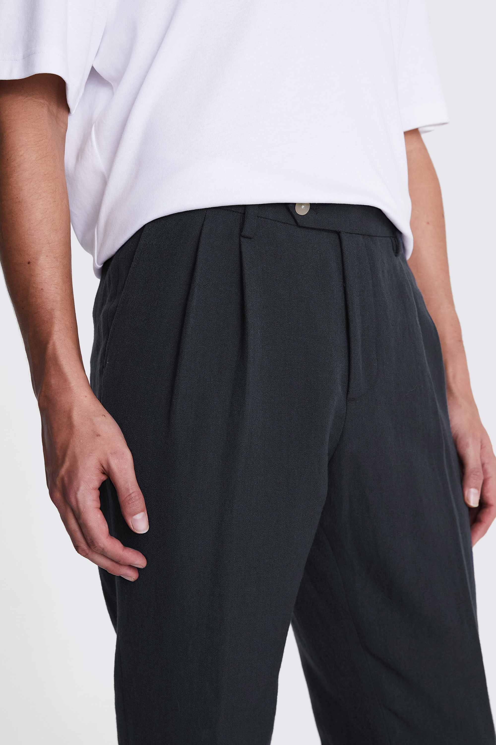 Charcoal Carrot Trousers   Buy Online at Moss
