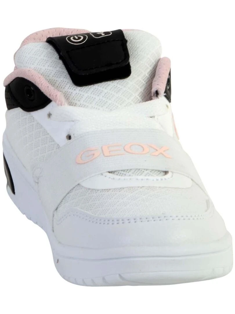 Basket Geox J Xled G. A   MESH+TUMBL.SYN   Blanc