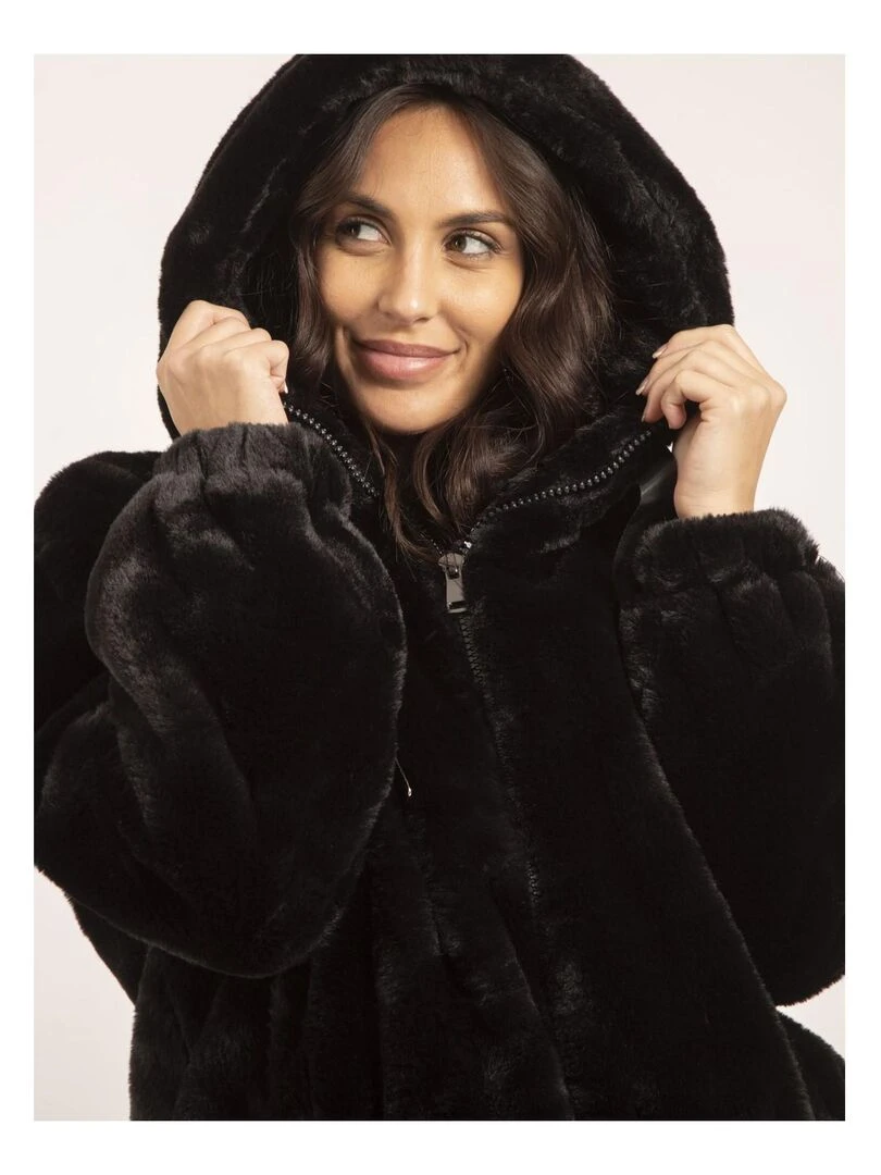Veste courte capuche UBANIE   Noir