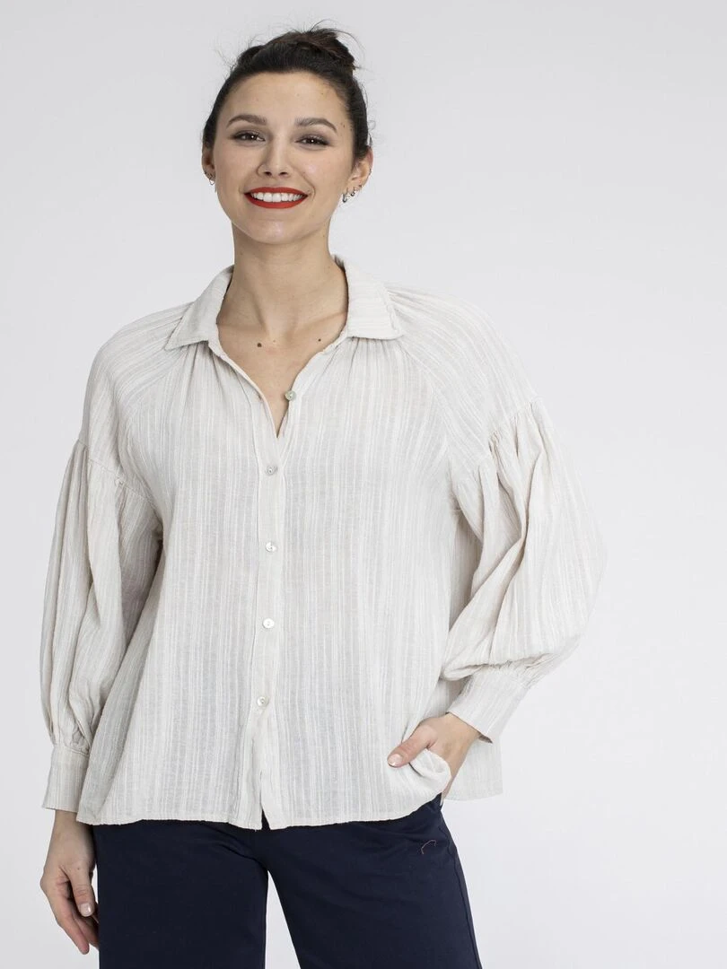 Chemisiers chemise COLINE Gérard Pasquier Beige