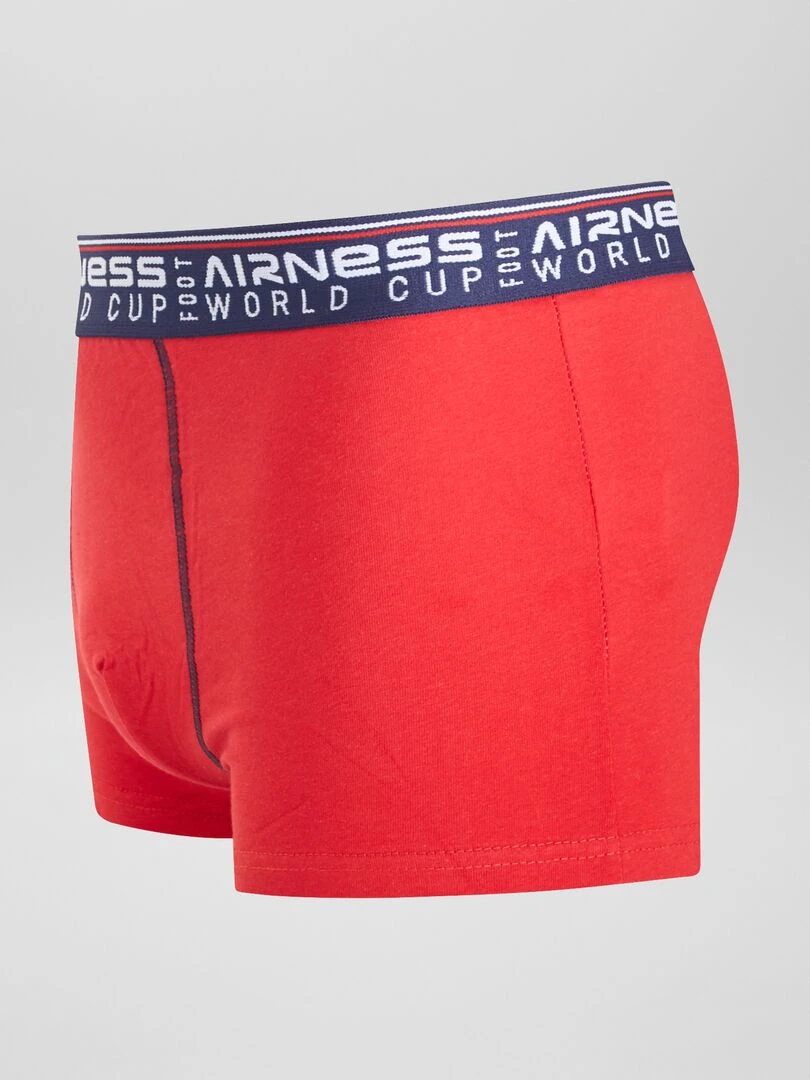 Lot de 3 boxers 'Airness'   Rouge/bleu/gris