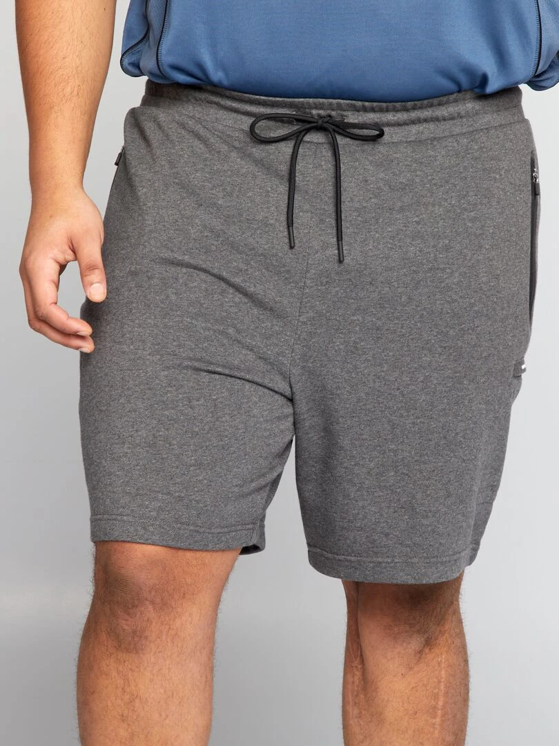 Bermuda en molleton   Gris