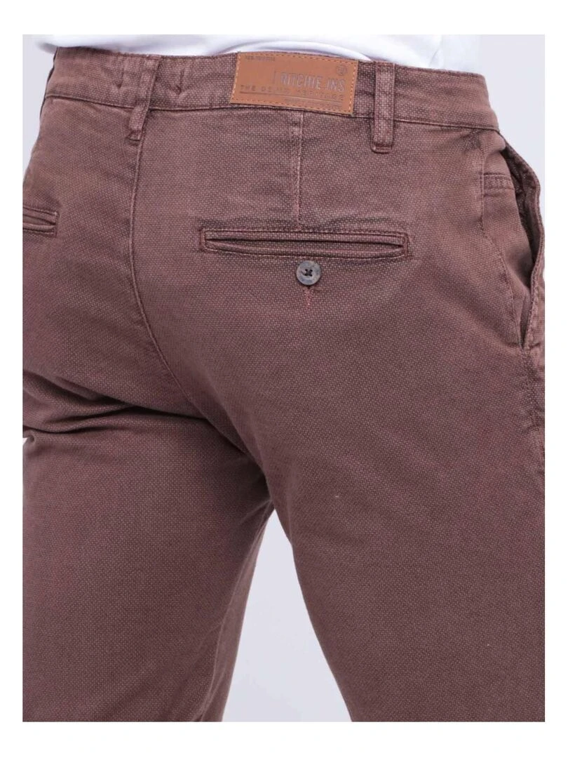 Pantalon chino VODELY   Marron