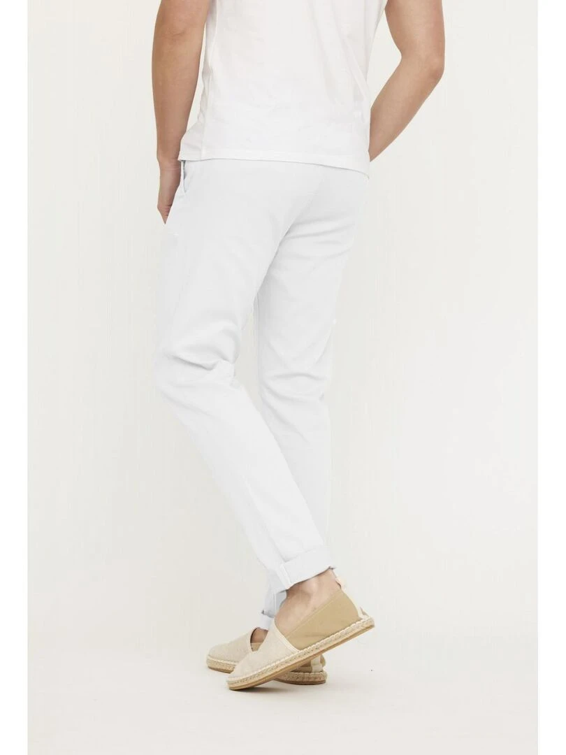 Lee Cooper   Pantalon coton slim NEILS   Blanc
