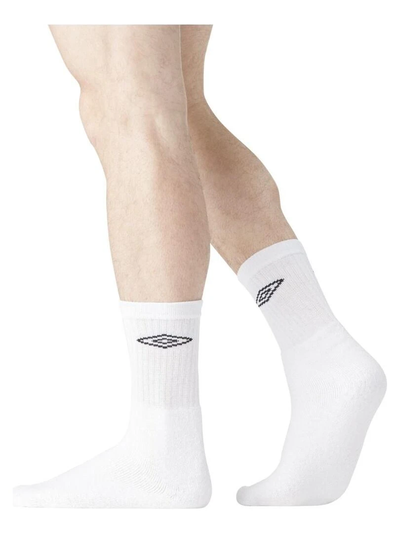 Lot de 10 Paires de Chaussettes Tennis homme Umbro   Blanc