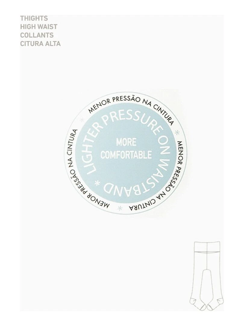 High Waist Knit Tights for Newborn   ESSENTIALS LINE   Blanc