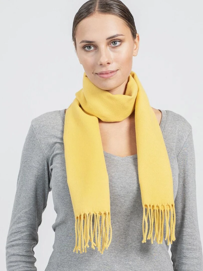 Echarpe Fely Fabriqué en France Jaune clair