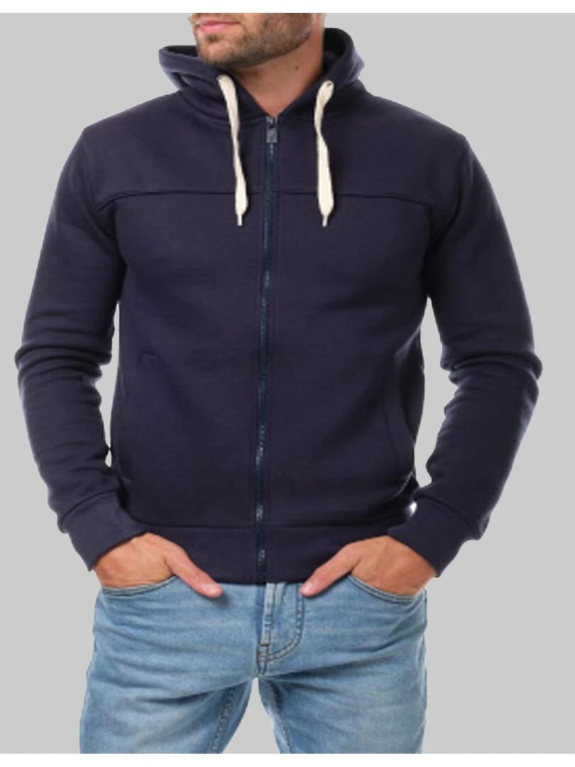 Sweat à capuche zippé Kebello Bleu marine