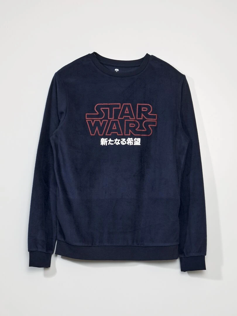 Pyjama long 'Star Wars' polaire   Bleu