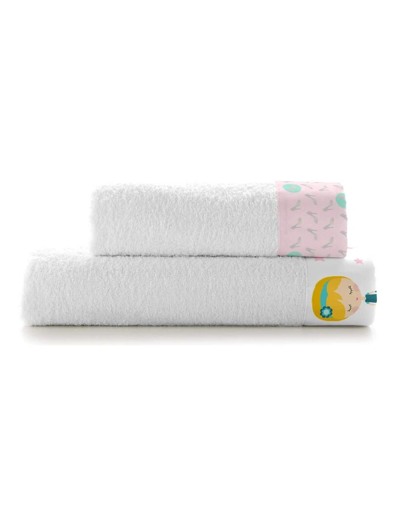 Lot de serviettes Pumpkin "Happyfriday" Blanc
