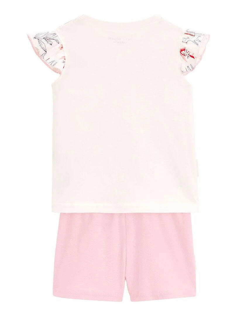 Pyjama enfant manches courtes Bahia Rose
