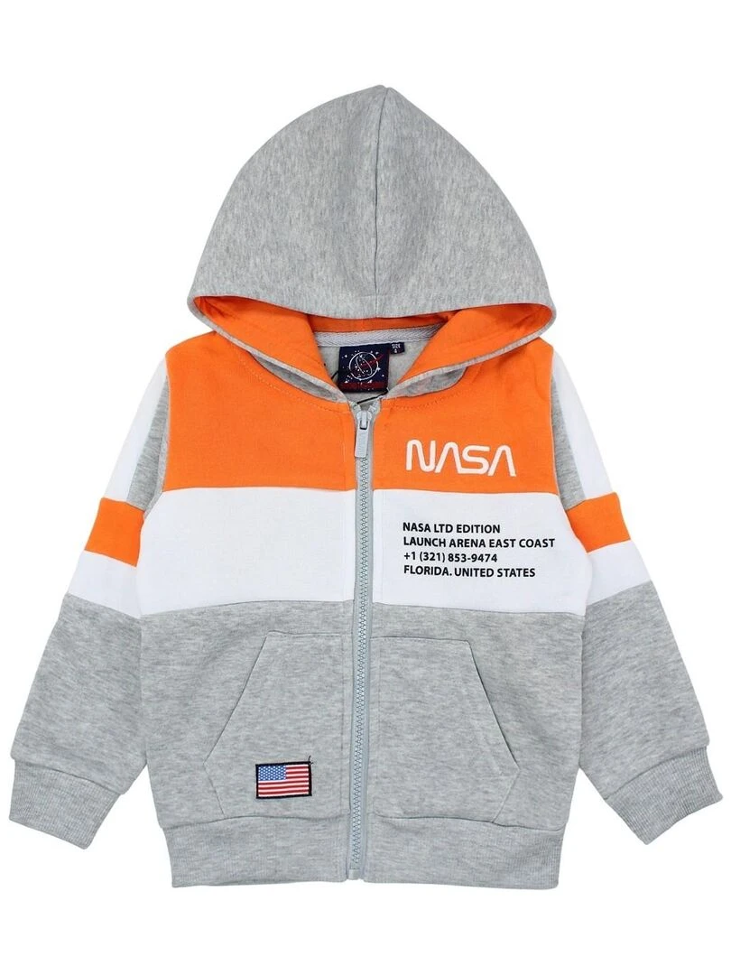 Nasa Veste garçon imprimé logo Gris