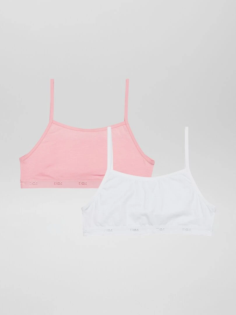 Lot de 2 brassières 'Dim' Rose/blanc